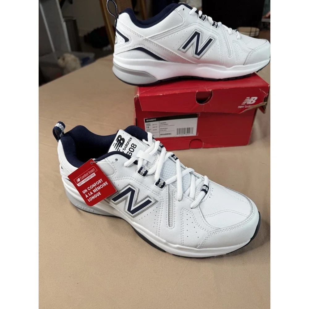 New Balance MX608V5 White Blue Training Shoes Men's 10D New in Box